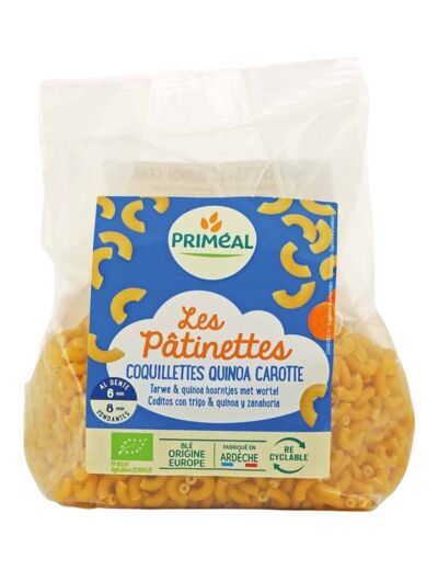 Coquillettes Bio Quinoa-Carotte-250g-Priméal