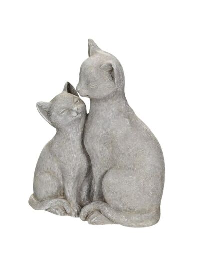 Statuette Chatte et son Chaton - 71012 - Décoration d'intérieur