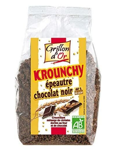 Krounchy epeautre chocolat noir 500g Grillon d Or