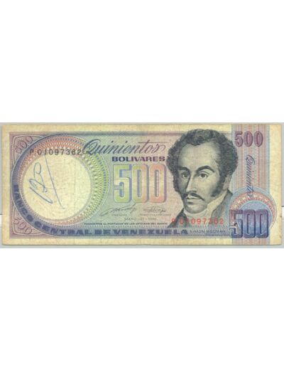 VENEZUELA 500 BOLIVARES 31-05-1990 SERIE P TB+