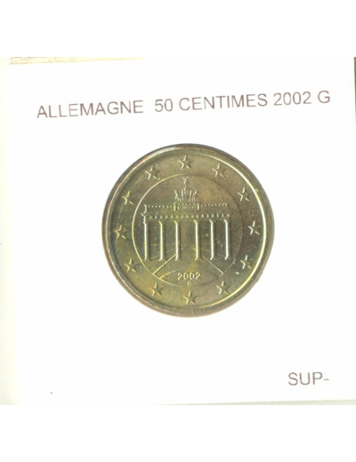 Allemagne 2002 G 50 CENTIMES SUP-