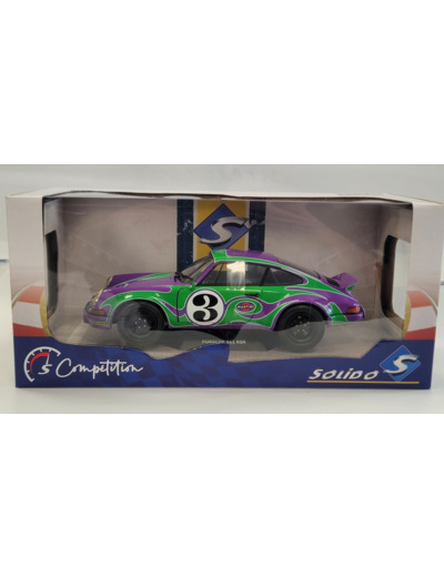 PORSCHE 911 RSR 1973 HIPPY TRIBUTE SOLIDO 1/18 BOITE D'ORIGINE