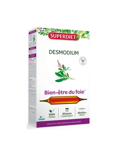 Desmodium Bien être du Foie 20 Ampoules 15ml