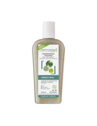 Shampoing traitant Cheveux gras Argile Verte sans sulfate 250ml