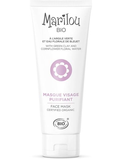 Masque purifiant argile 75ml Marilou Bio