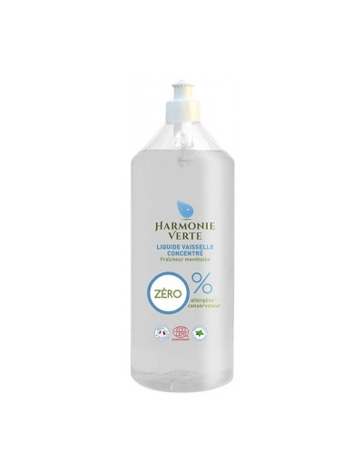 Liquide vaisselle concentré fraîcheur mentholée 1L