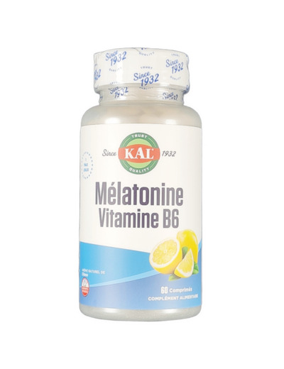 Mélatonine Vitamine B6 - 60 Comprimés