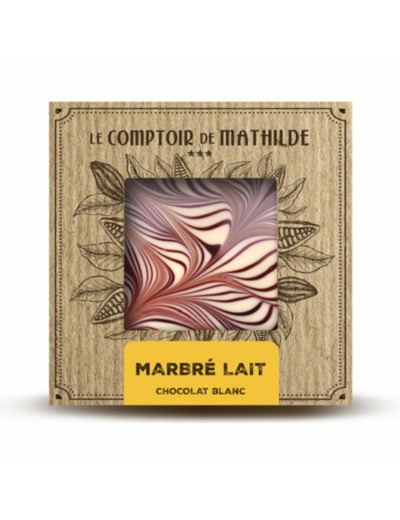Tablette Marbré lait - Chocolat blanc - 80G