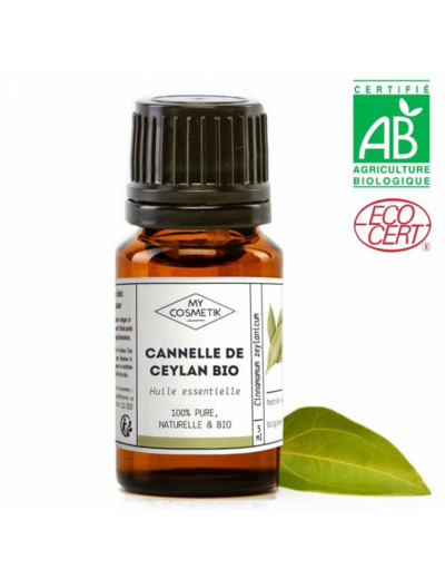 Huile essentielle de Cannelle de Ceylan BIO (AB) - 10ml - MyCosmetik