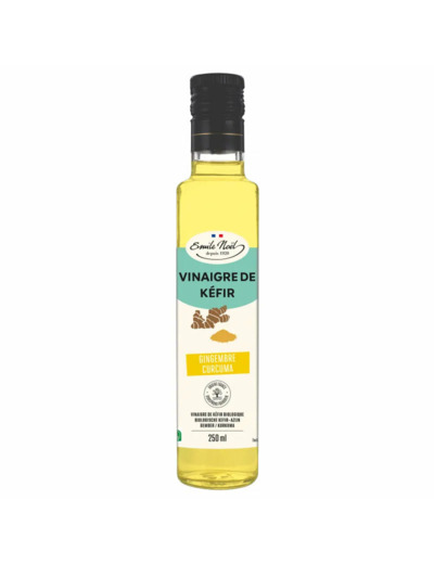 Vinaigre de Kéfir Bio-Gingembre Curcuma-250ml-Émile Noël