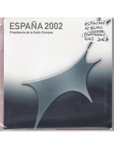 Espagne 2002 12 EURO PRESIDENCE UNION EUROPEENE BU