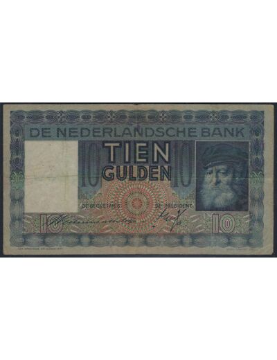 PAYS BAS 10 GULDEN 5 JUILLET 1934 SERIE EE TB+