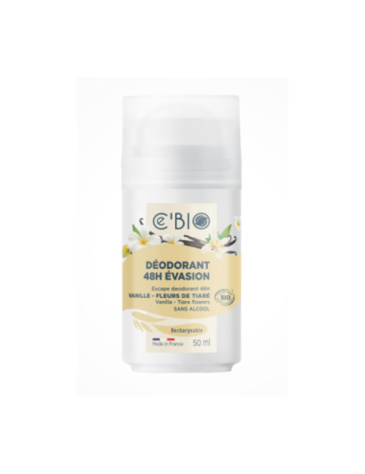 Déodorant roll on 48h Evasion Vanille Fleurs de Tiaré 50ml