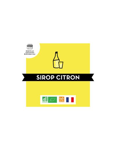 Sirop de Citron - Jean Bouteille - Bio