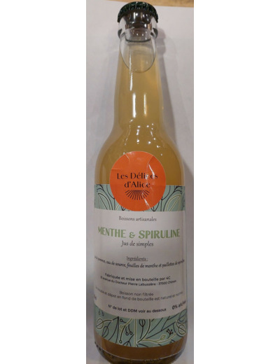 Jus de fruits Menthe et Spiruline 33cl