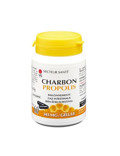 Charbon Propolis 60 gélules