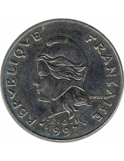 POLYNESIE FRANÇAISE 20 FRANCS 1973 SUP