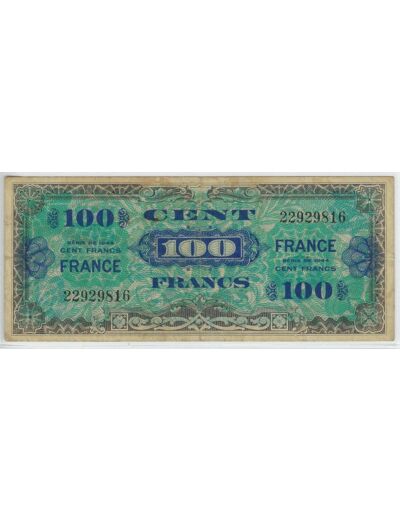 FRANCE 100 FRANCS Type FRANCE 1945 SANS SERIE TB+ 816