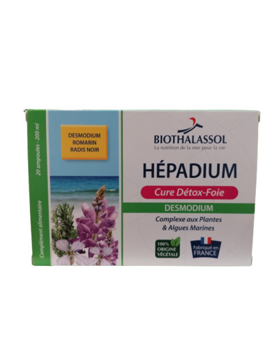 Hépadium-20 ampoules-Biothalassol