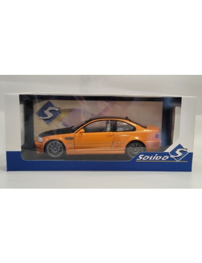 BMW M3 E46 2000 ORANGE SOLIDO 1/18 BOITE D'ORIGINE NEUF