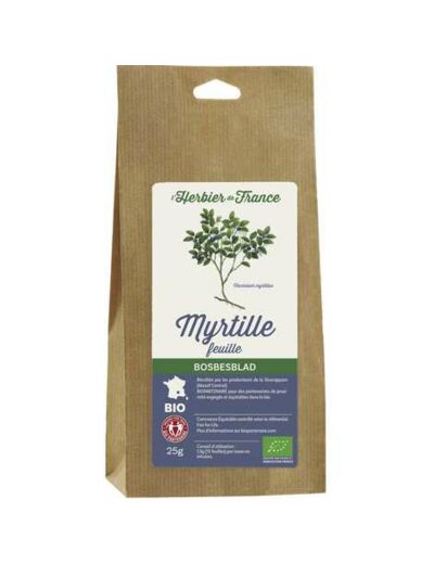 myrtille en feuilles bio-25g-Herbier de France