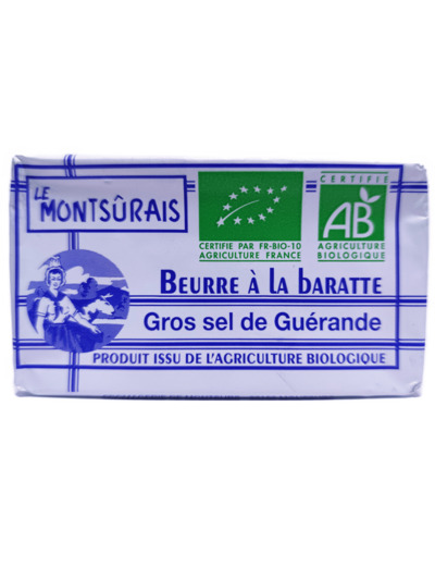 Beurre de Baratte au Gros Sel Bio 250g