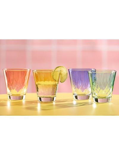 VERRES BAS TWIST COULEURS