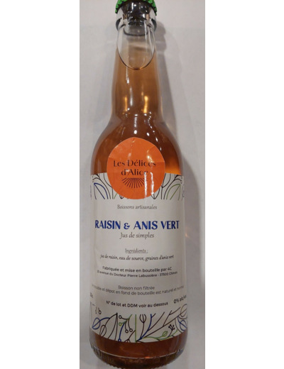 Jus de fruits Raisin et Anis Vert