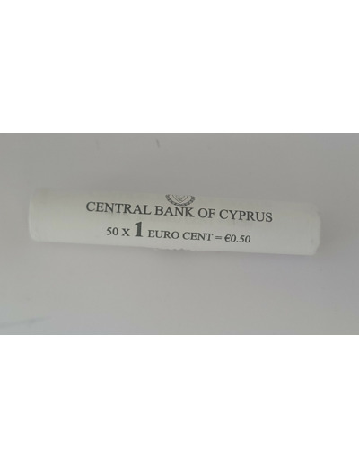 CHYPRE 2008 ROULEAU DE 50 PIECES DE 1 CENT