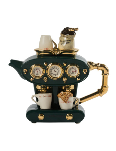 Théière excentrique anglaise espresso vert