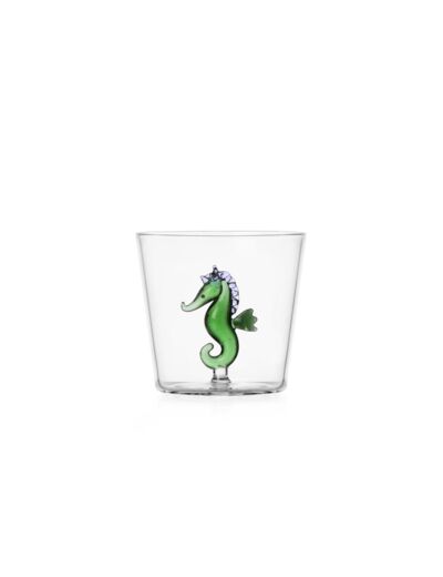 ICHENDORF Marine Garden Verre Hippocampe Vert