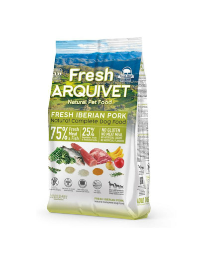 Croquettes Arquivet "Fresh Farm" au Porc pour Chien Adulte - 2.5KG