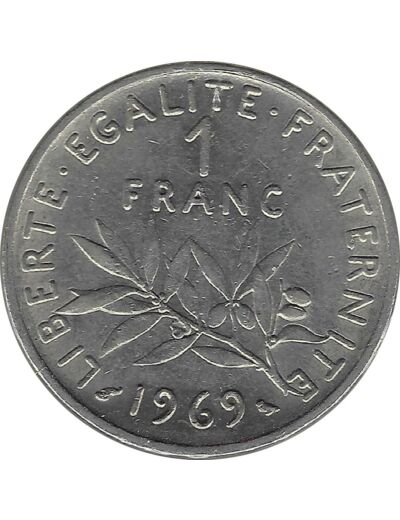 FRANCE 1 FRANC ROTY 1969 TTB+