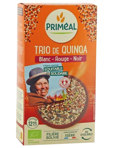 Trio de Quinoa Bio-500g-Priméal