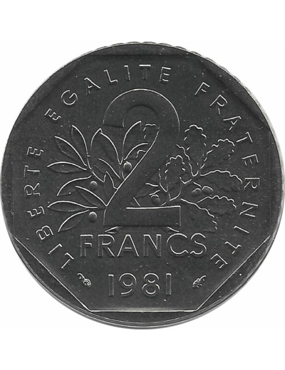 FRANCE 2 FRANCS ROTY 1981 FDC