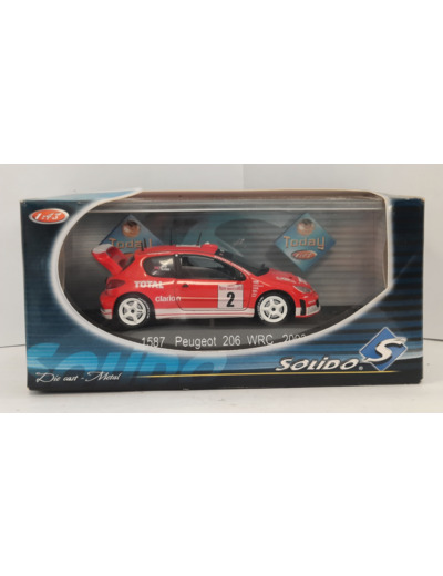 PEUGEOT 206 WRC 2003 SOLIDO 1/43 BOITE D'ORIGINE