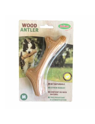 Jouet "Wood Antler" à mâcher pour chien - 3x12x18cm (taille M)