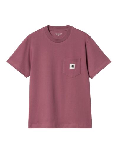 Tee Shirt Femme CARHARTT WIP Pocket Dusty Fuchsia