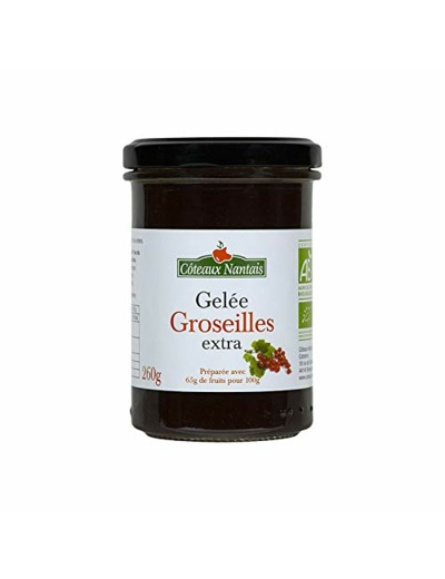 Gelee de groseille extra 260g Coteaux Nantais