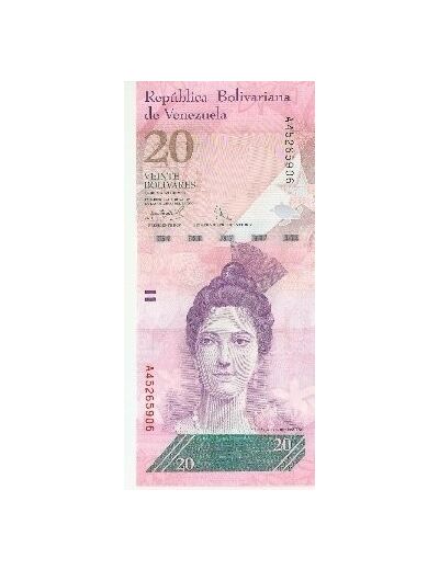 VENEZUELA 20 BOLIVARES 20/03/2007 SPL