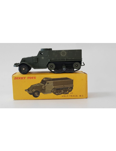 DINKY TOYS 822 HALF-TRACK M3 MILITAIRE BOITE D'ORIGINE N2