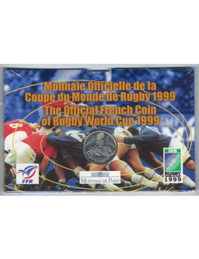 FRANCE 1 FRANC 1999 MONNAIE OFFICIELLE DE LA COUPE DE RUGBY B.U