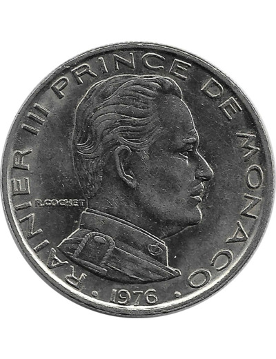 MONACO 1 FRANC 1976 TTB+
