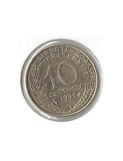 FRANCE 10 CENTIMES LAGRIFFOUL 1997 TTB+