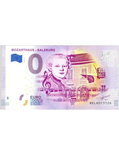 AUTRICHE 2019-2 MOZARTHAUS SALZBURG BILLET SOUVENIR 0 EURO TOURISTIQUE NEUF