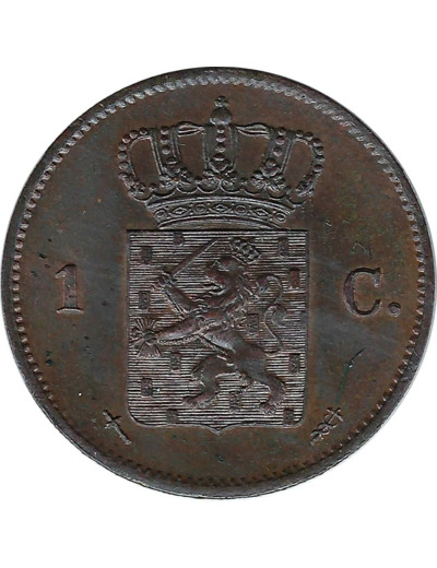 PAYS-BAS HOLLANDE 1 CENT 1864 SUP-