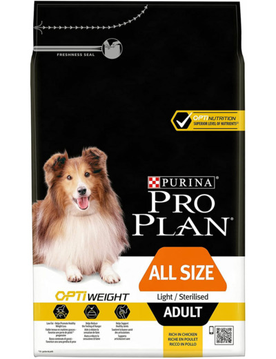 PRO PLAN Light / Sterilised - 2 tailles