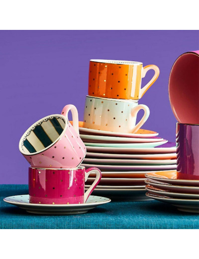 Ensemble de 4 tasses à expresso 12x5cm