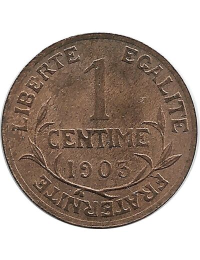 FRANCE 1 CENTIME DUPUIS 1903 SUP/NC