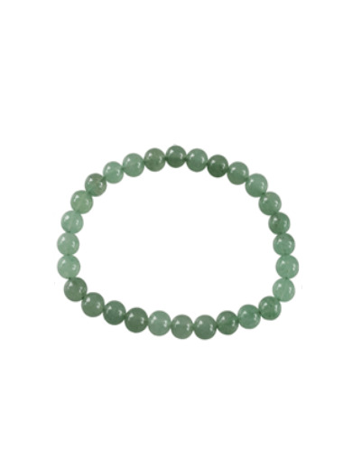 Bracelet en aventurine verte 6 mm